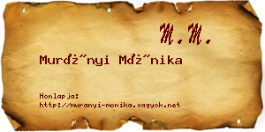Murányi Mónika névjegykártya