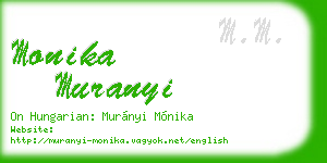 monika muranyi business card